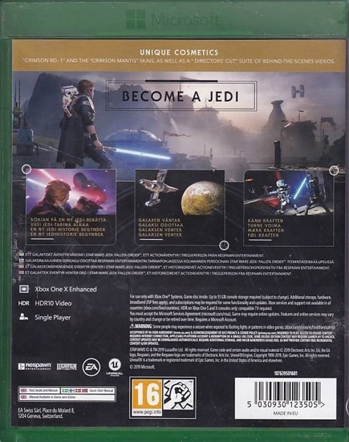 Star Wars Jedi Fallen Order Deluxe Edition - Xbox One (A-Grade) (Genbrug)